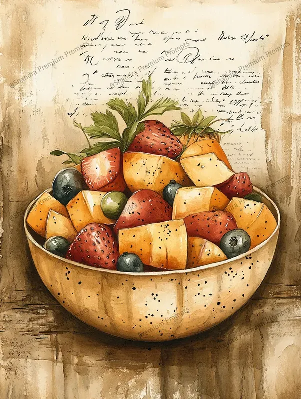 Food Junk Journal Digital Papers