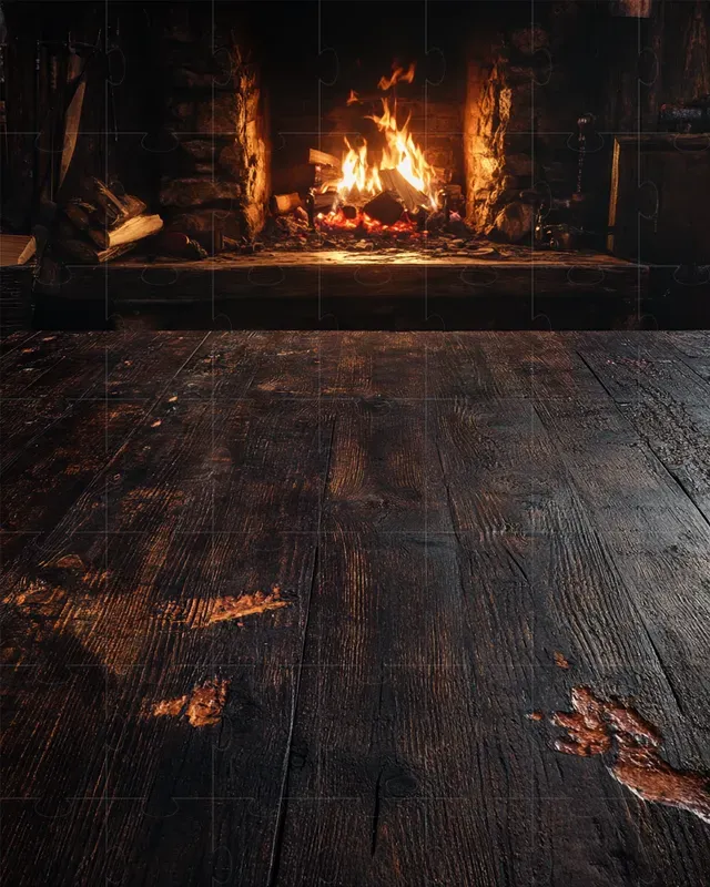 Ecommerce Rustic Hunter Cabin Backdrops