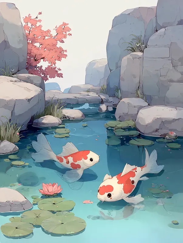Soft Asian Fantasy Illustration Style