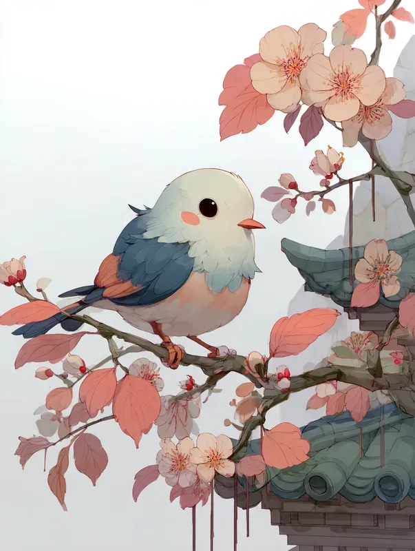Soft Asian Fantasy Illustration Style