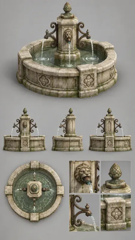 Medieval 3D Isometric Multiview Assets