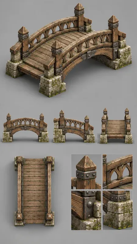 Medieval 3D Isometric Multiview Assets