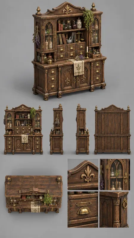 Medieval 3D Isometric Multiview Assets