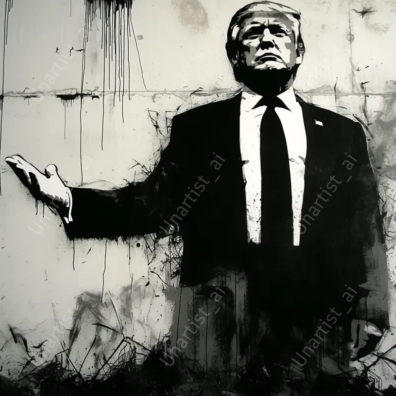 Urban Stencil Portraits Art