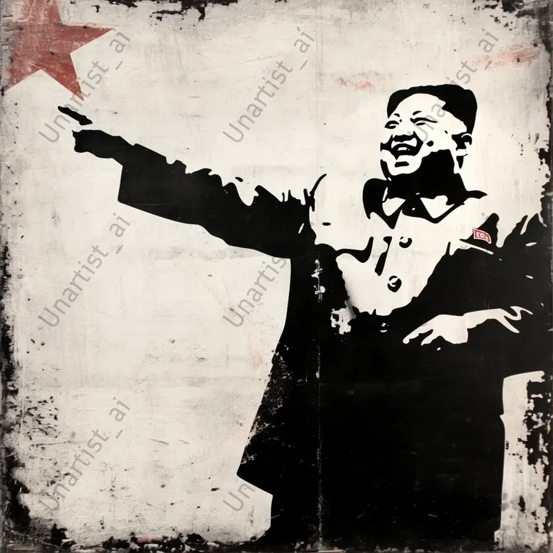 Urban Stencil Portraits Art