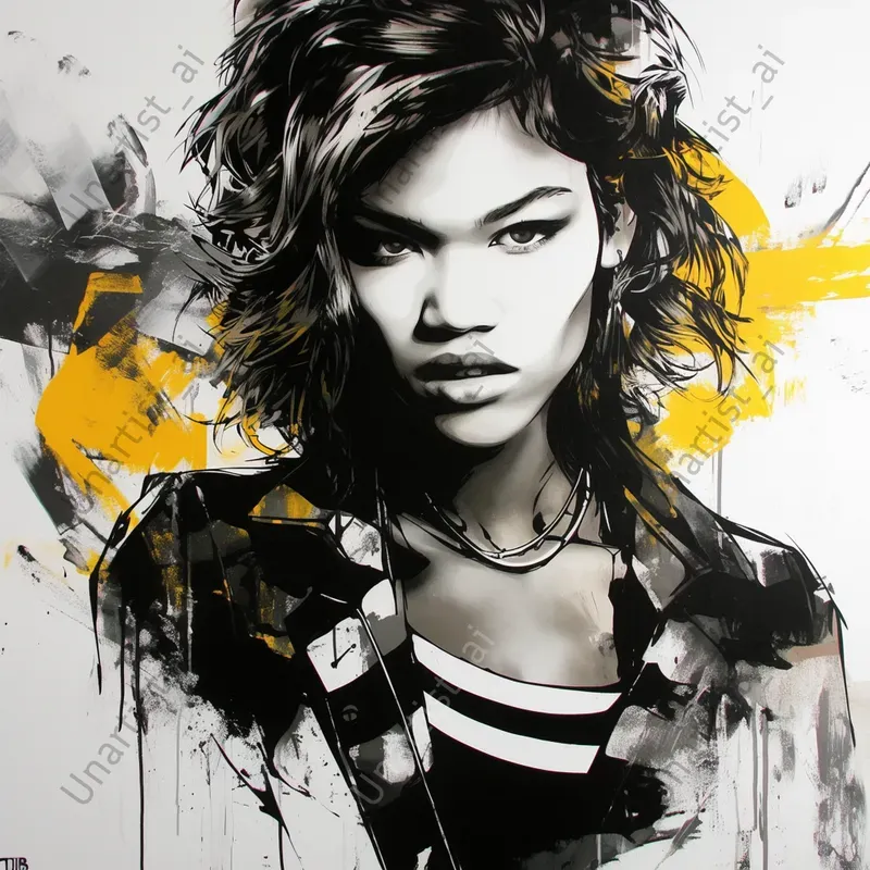 Urban Stencil Portraits Art