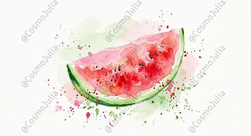 Fine Art Watercolor Food Clipart