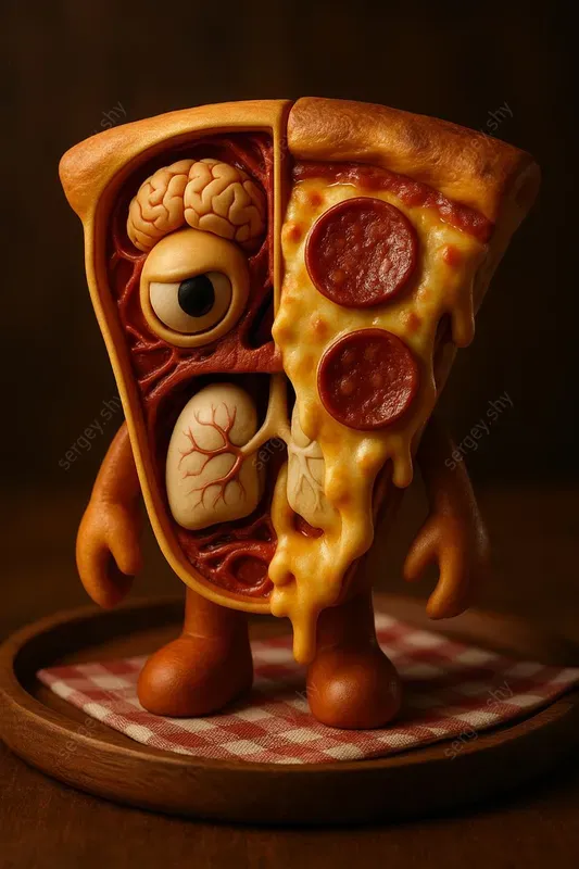 Split Anatomy Food Toy Templates