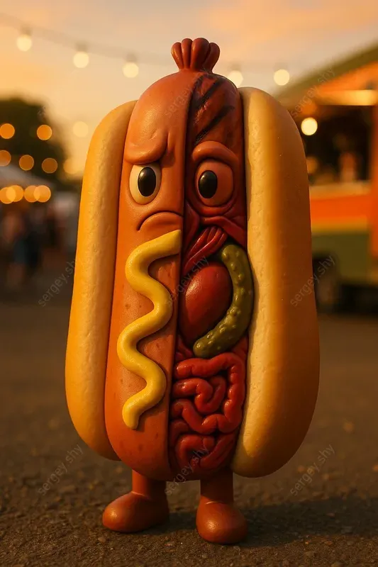 Split Anatomy Food Toy Templates