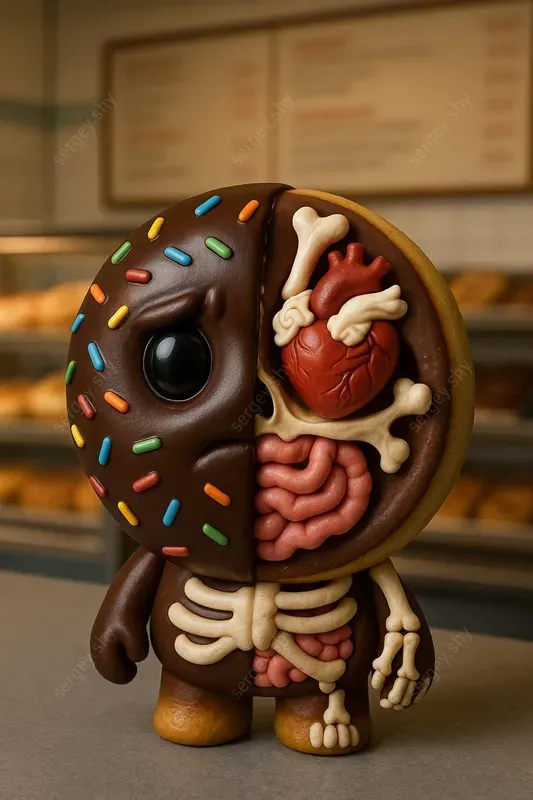 Split Anatomy Food Toy Templates