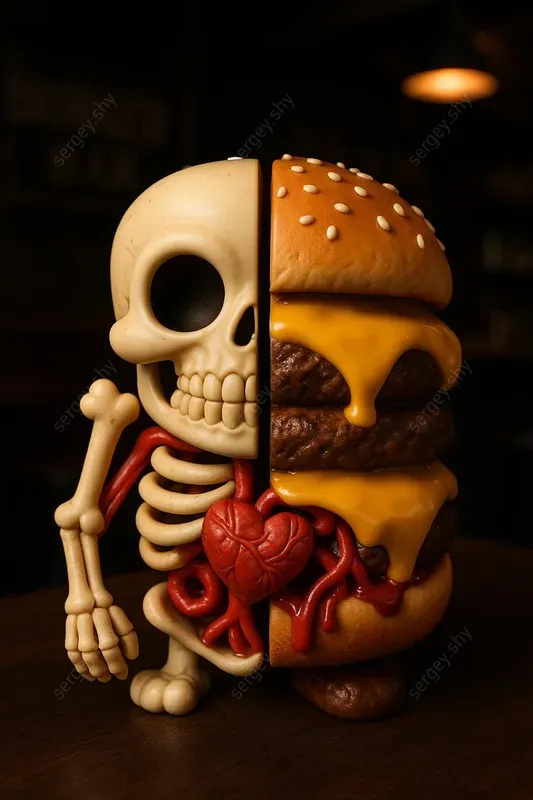 Split Anatomy Food Toy Templates