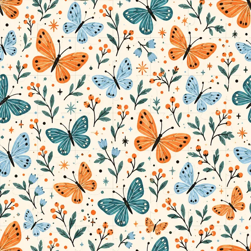 Seamless Minimalist Scandinavian Patterns