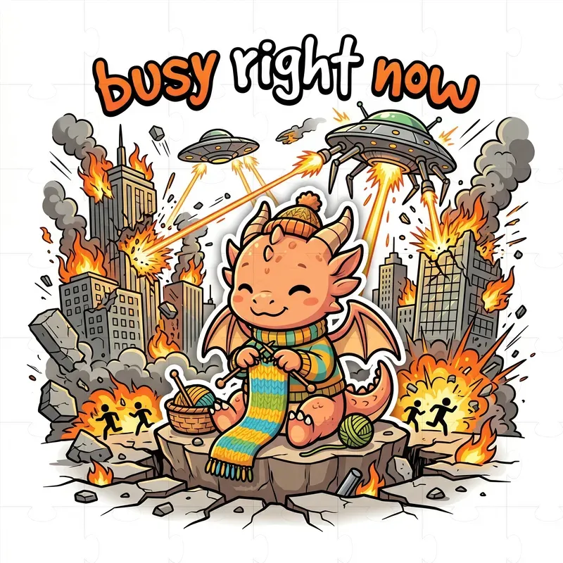 Cute Chaos Tshirt Art