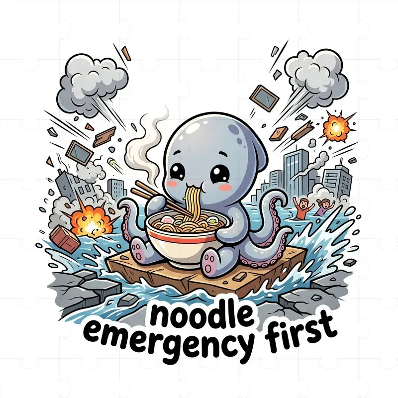 Cute Chaos Tshirt Art