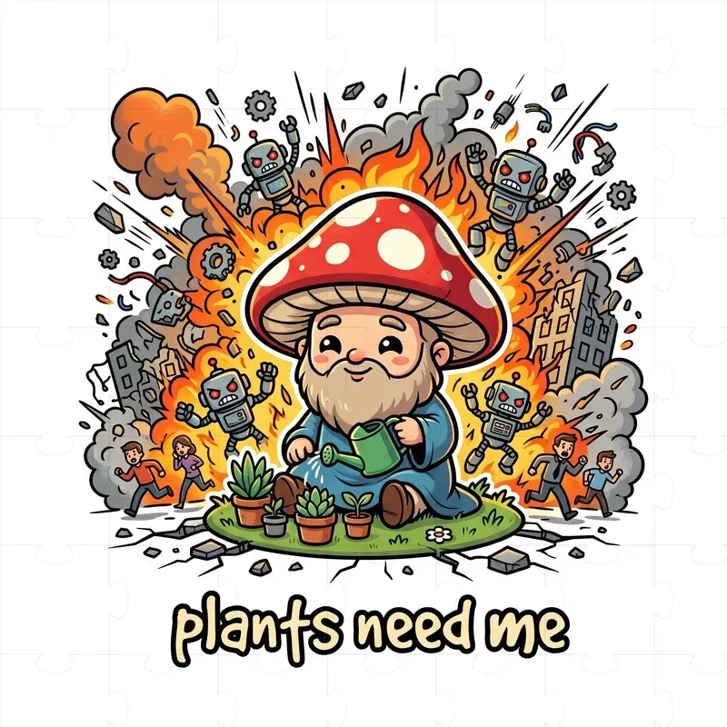 Cute Chaos Tshirt Art