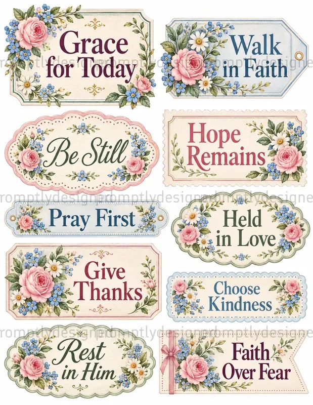 Faith Word Scraps