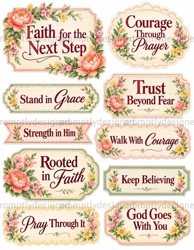 Faith Word Scraps