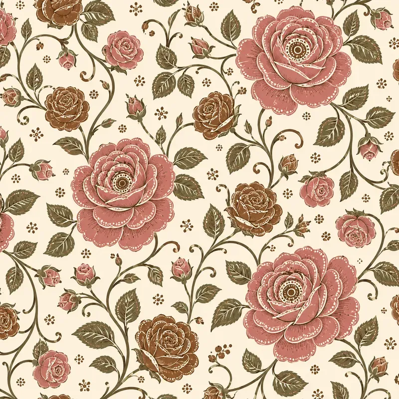 Retro Floral Seamless Patterns