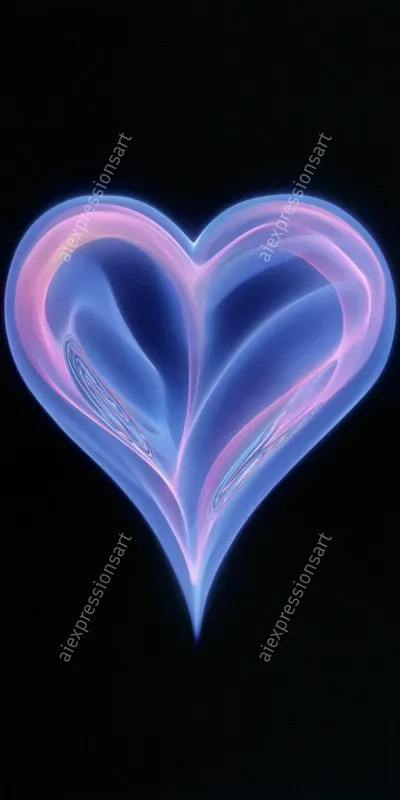 Neon Ethereal Smoke Typography Art