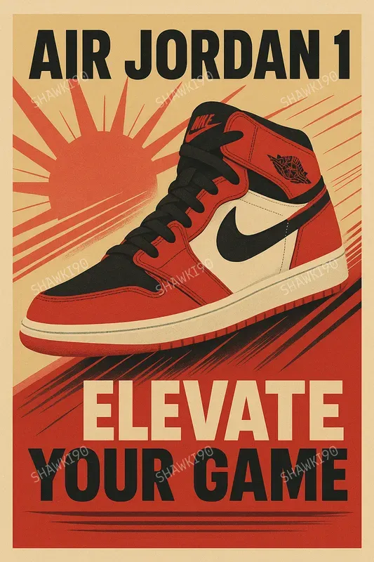 Retro Sneaker Ad Posters