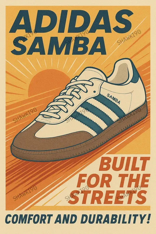 Retro Sneaker Ad Posters