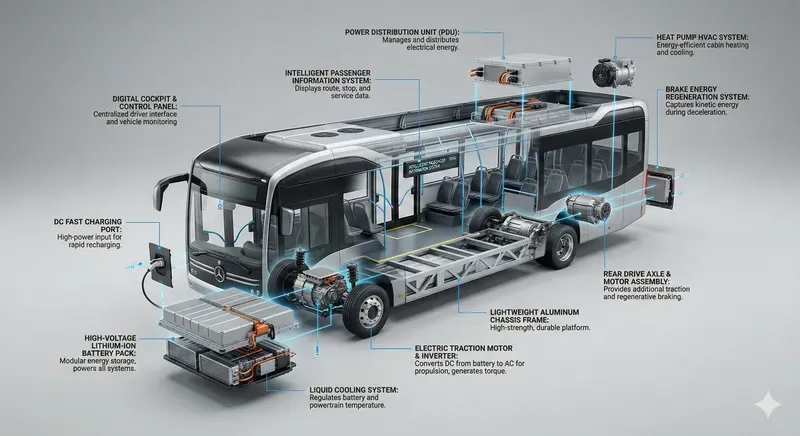 Exploded Tech Vehicle Infographic Pros