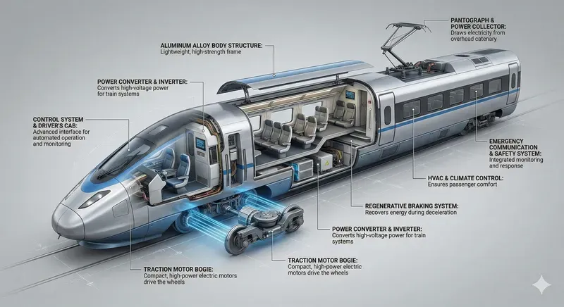 Exploded Tech Vehicle Infographic Pros