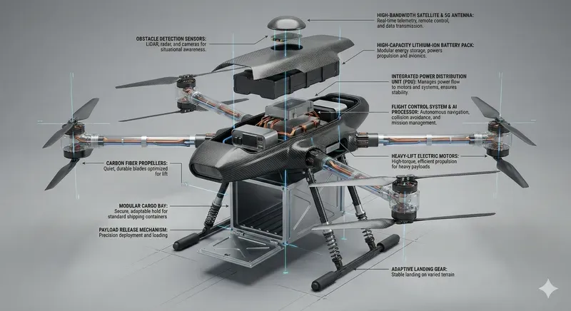 Exploded Tech Vehicle Infographic Pros