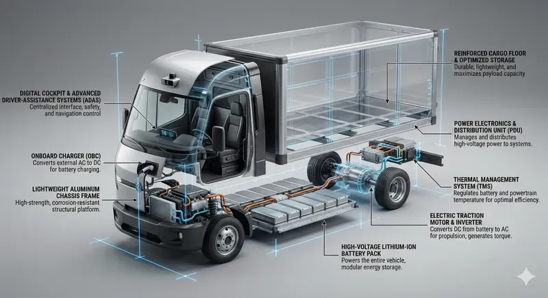 Exploded Tech Vehicle Infographic Pros