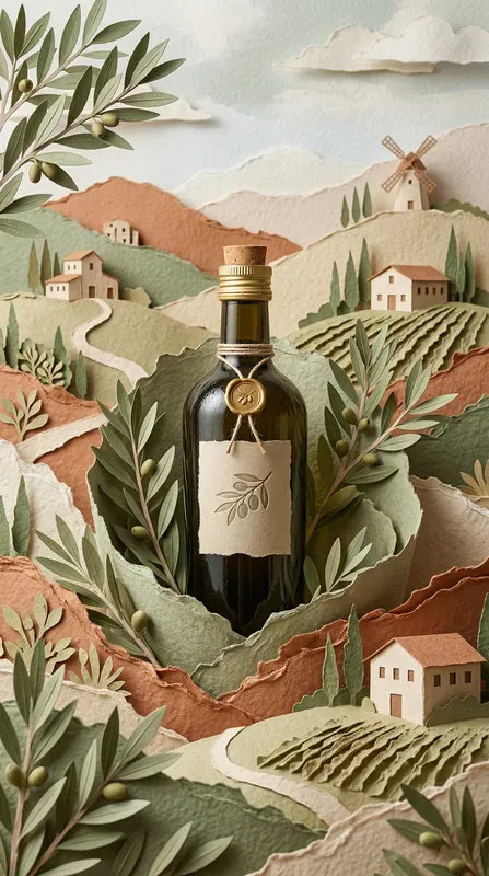 Organic Gastronomy Papercraft Stages