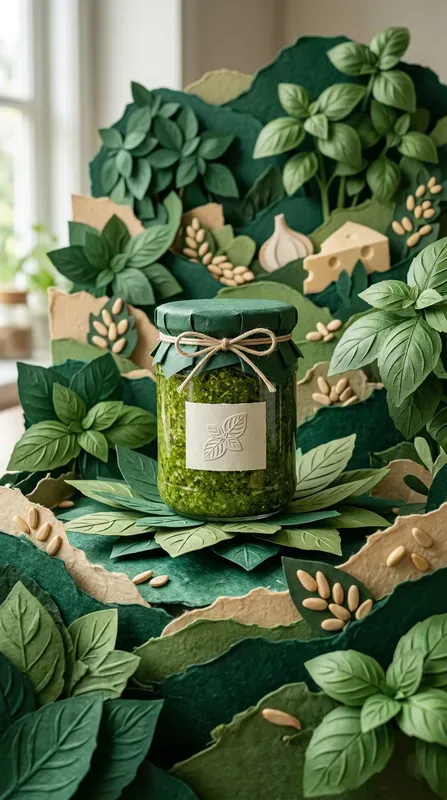 Organic Gastronomy Papercraft Stages