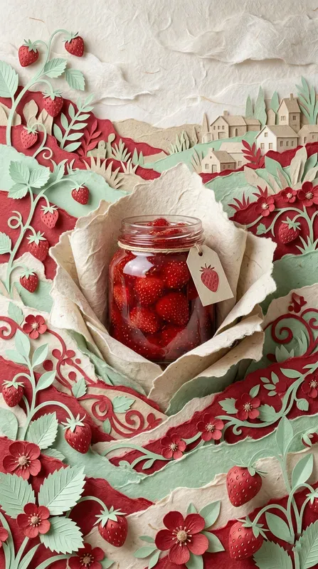 Organic Gastronomy Papercraft Stages