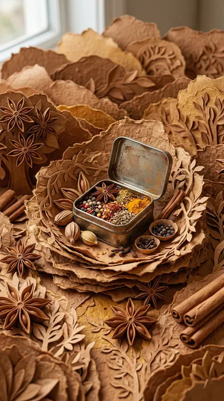 Organic Gastronomy Papercraft Stages