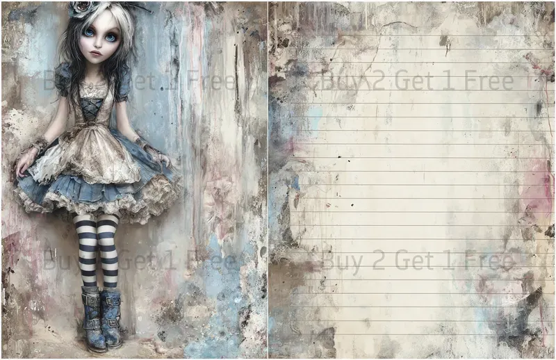 Alice In Gothic World Double Pages