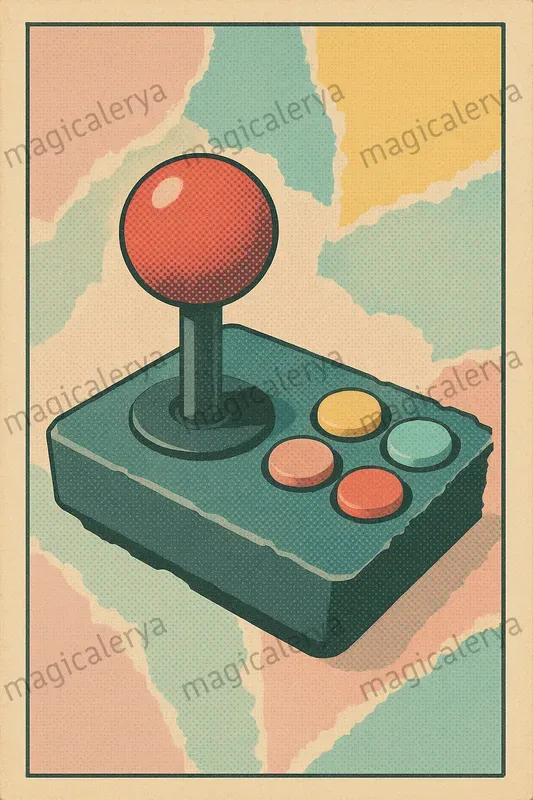 Retro Game Collage Cards