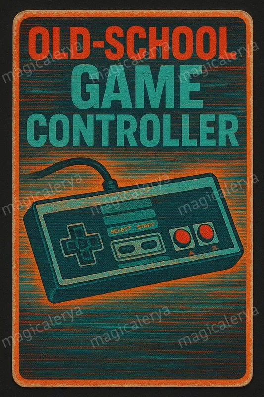 Retro Game Collage Cards