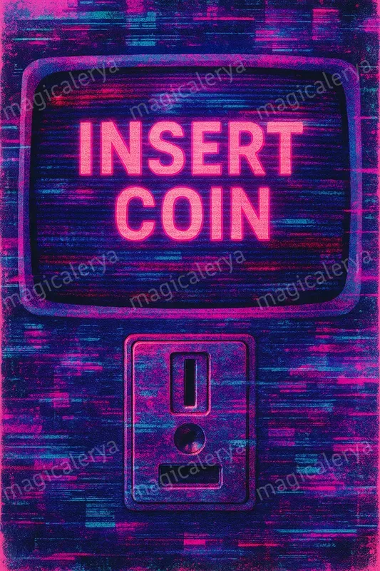 Retro Game Collage Cards