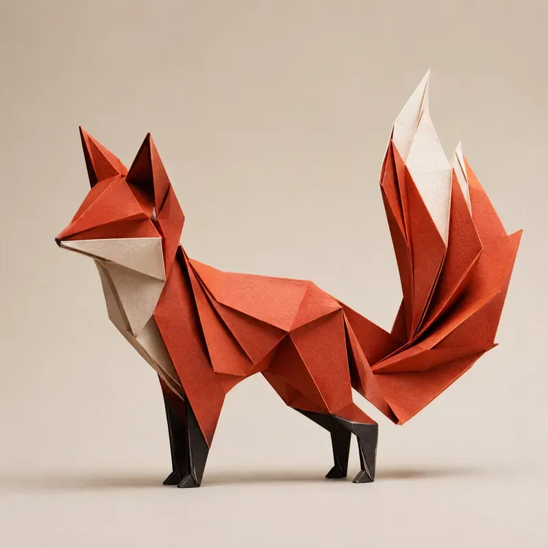 Minimalist Paper Animal Sculptures