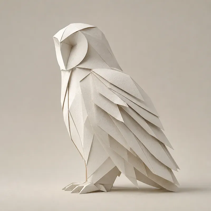 Minimalist Paper Animal Sculptures