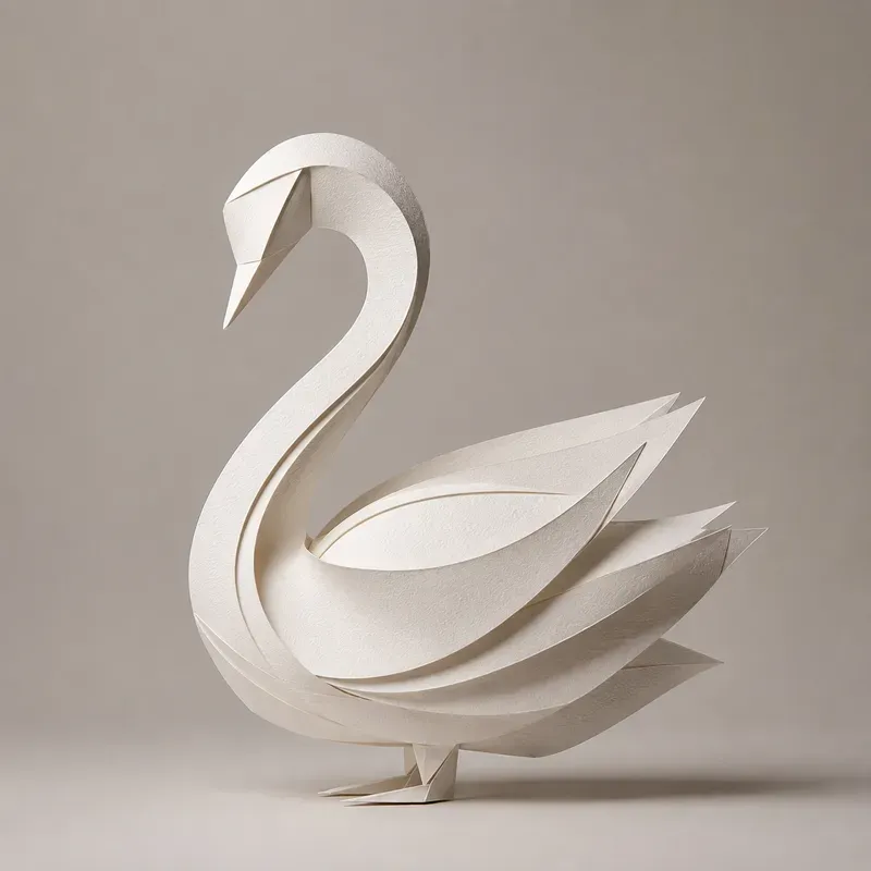 Minimalist Paper Animal Sculptures