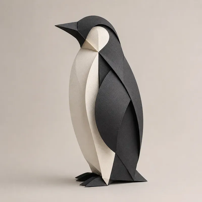 Minimalist Paper Animal Sculptures