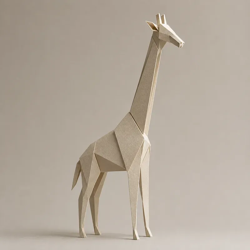 Minimalist Paper Animal Sculptures
