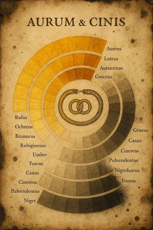 Vintage Color Theory Chart Style
