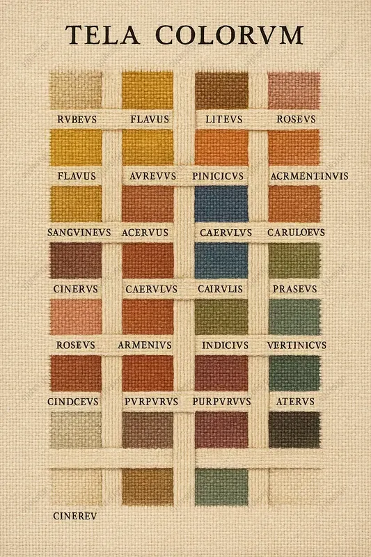 Vintage Color Theory Chart Style