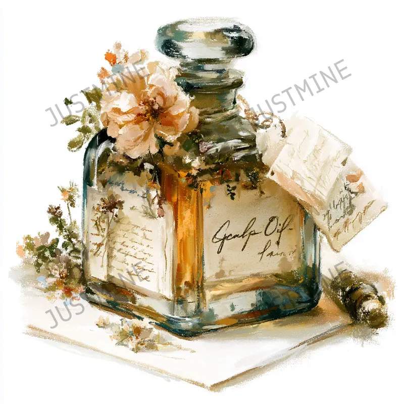 Botanical Chalk Self Care Clipart