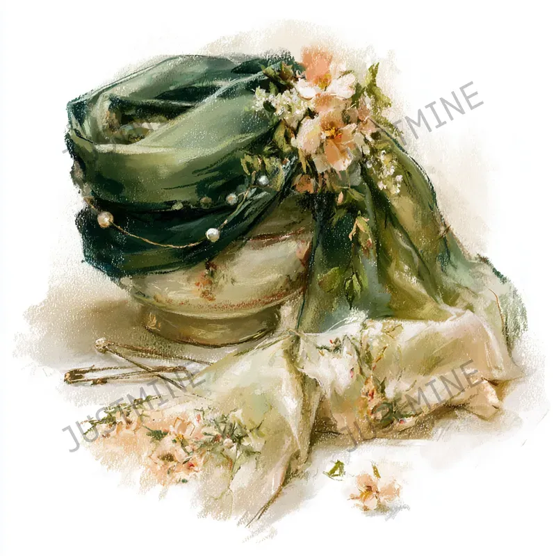 Botanical Chalk Self Care Clipart