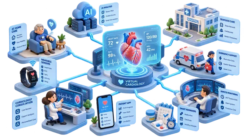 3D Softclay Telemedicine Flow Diagrams