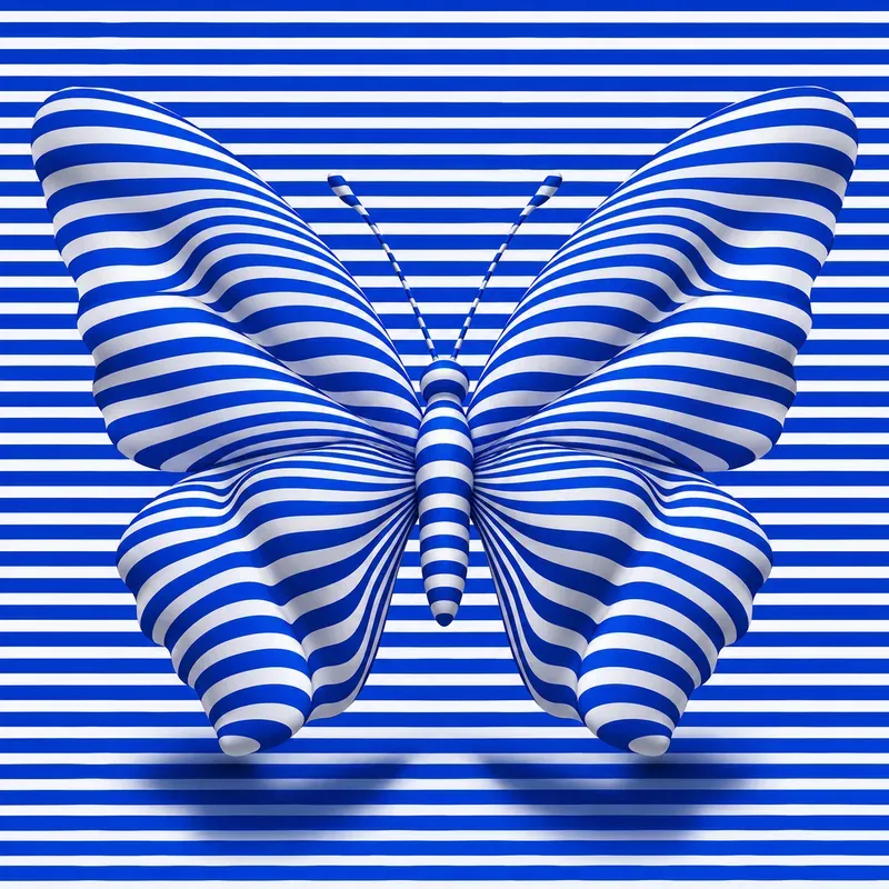 Optical Illusion Stripe Art
