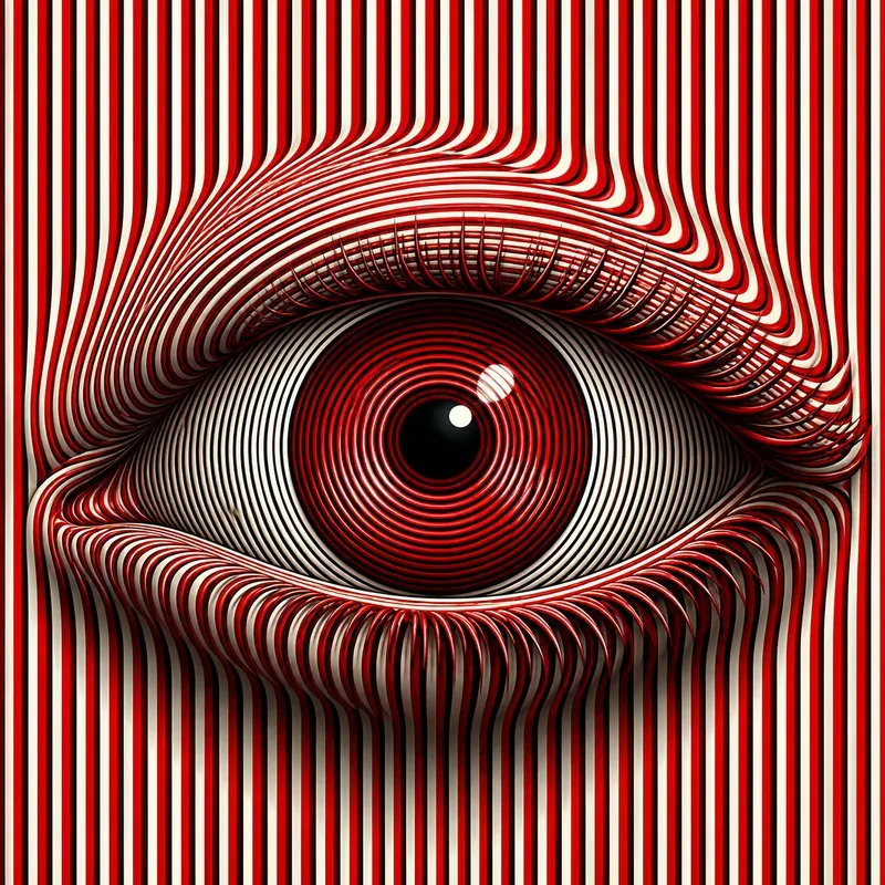 Optical Illusion Stripe Art