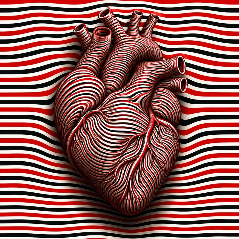Optical Illusion Stripe Art